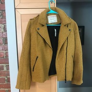 Anthropologie Cartonnier jacket M mustard moto